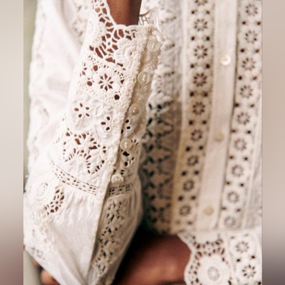 Sezáne Rym Shirt-Ecru - Picture 5 of 10